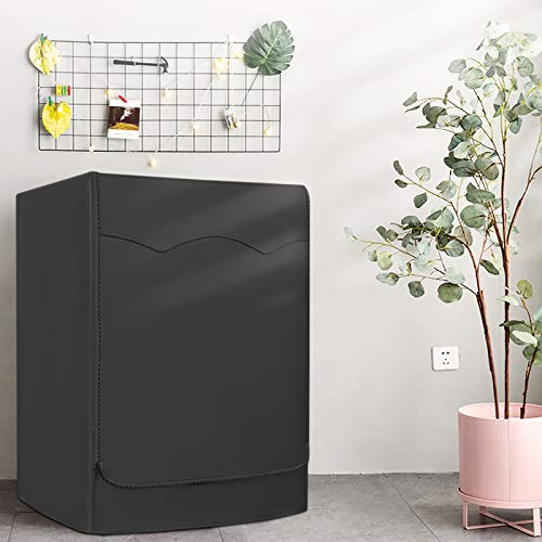 Miniatura 7 de Leesitec Funda Para Lavadora De Color Plata Impermeable Para Lavadora De Carga Frontal Y Cubierta Para Secadora - 60 X 60 X 85 Cm Negro