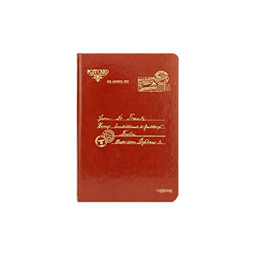 Cahiers de notes A5 pointillés en cuir rouge pour vos réunions de bureau