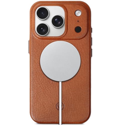 Coque Alcantara iPhone 17 Pro Max anti-choc intégrale MagSafe Cognac - 4