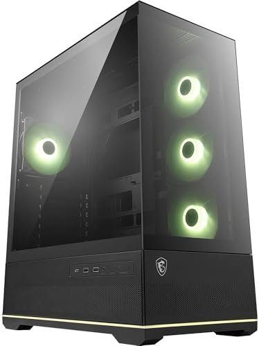 MSI MAG PANO 110R PZ TEMPERLI CAM 3X120MM 1X120MM ARGB FAN ATX PANORAMIK GAMING BILGISAYAR KASASI - Görsel 1