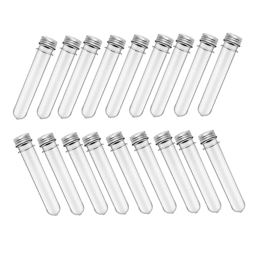 MUCKLILY Set of 50 Tube Bottles 45ml Multi-use Storage Containers for Candy Bath Salts Medications