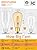 CRLight Amber Glass ST58 = ST19 Vintage LED Edison Bulb - Dimmable 6W 650LM 2700K Warm White, 90+ CRI, E26 Antique Style Decorative Filament Light, 60W Incandescent Replacement, 10-Pack
