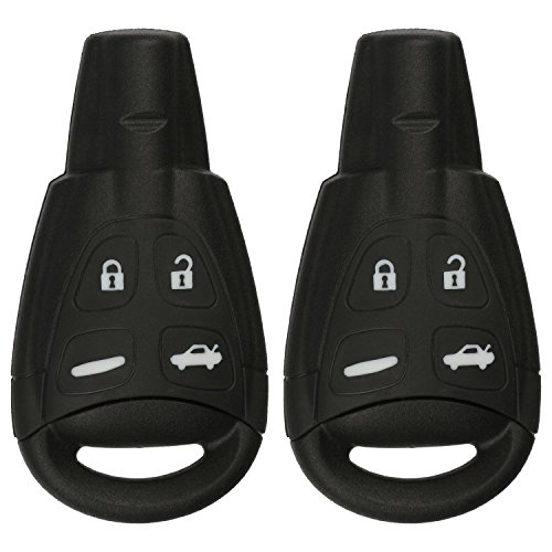 KeylessOption Keyless Entry Remote Control Car Key Fob Replacement for Saab LTQSAAM433TX (Pack of 2)