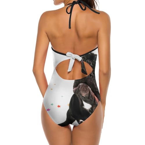 Maillot de bain bouledogue noir solution confort pour masquer les complexes - 2