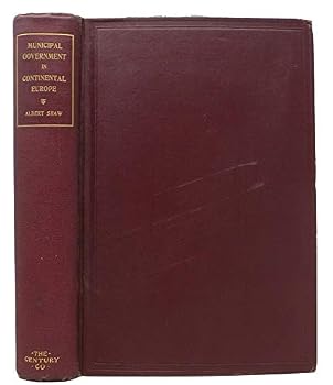 Hardcover MUNCIPAL GOVERNMENT In CONTINENTAL EUROPE. Book
