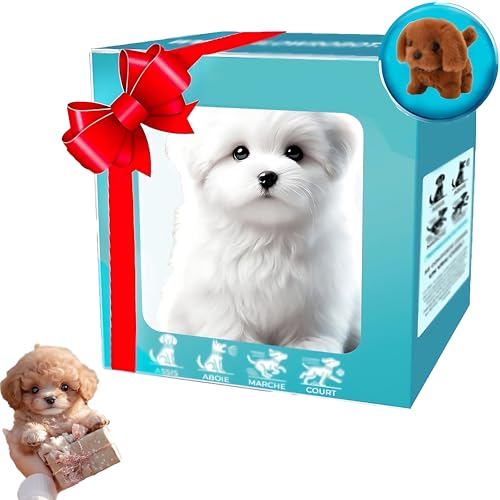 Realistic Robot Puppy - Smart AI Dog Toy with Walking, Barking & Emotional Interaction for Kids and Adults