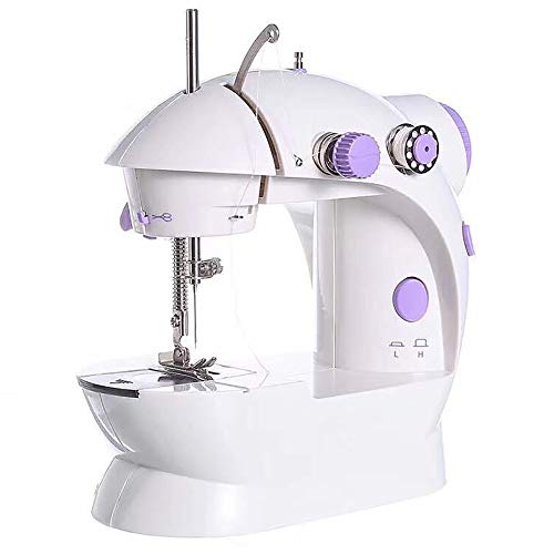 Máquina de coser mecánica compacta ideal para confección en escritorios pequeños y apartamentos