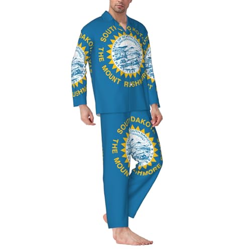 Pyjama classique souple imprimé drapeau du Dakota du Sud doux - 2
