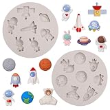 Astronauten-Fondantformen, Weltraummotive Silikonformen