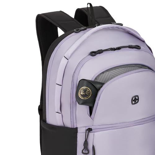 SwissGear Versa Laptop Backpack, Lavender Gray, 18.25"x12.5"x6.25" - image 9