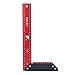 XHTLLO Carpenter Square, 300mm Aluminum Alloy L Shaped Right Angle Ruler, Double 45 Â° Measurement Ruler, Professional L Shape Ruler with Wrench for, Carpentry Accessories