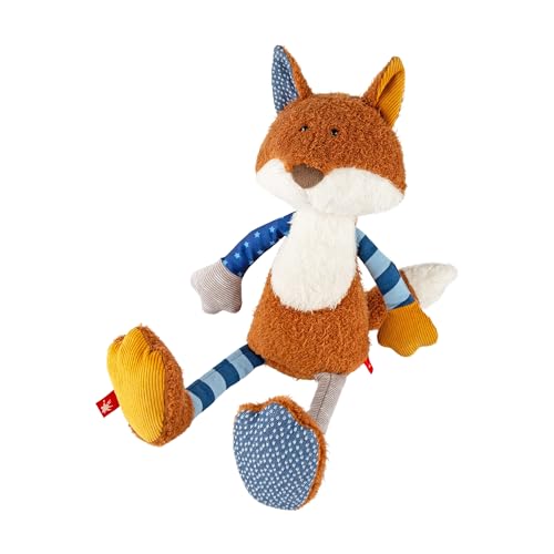 sigikid, Mädchen und Jungen, Stofftier Fuchs, Patchwork Sweety, Braun/Bunt, 38864
