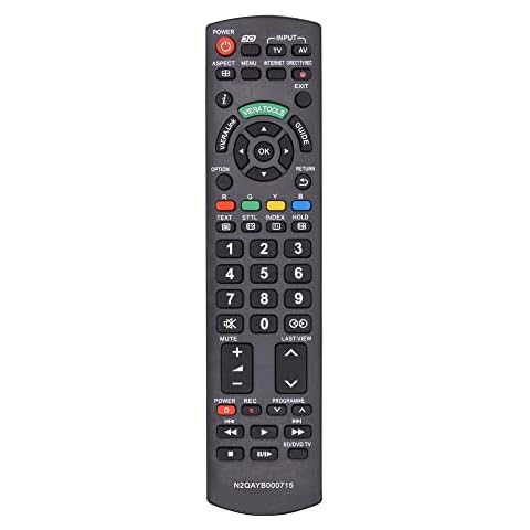 Riry New Replacement Remote for Panasonic TV Remote Control for Panasonic Plasma Viera HDTV 3D LCD LED TV/DVD Player/AV Receiver Cover