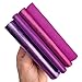 Purple Leather Scrap Sheets (4-Pack) – Genuine Leather for Craft & Sewing, 5×5 in / 12×12 cm