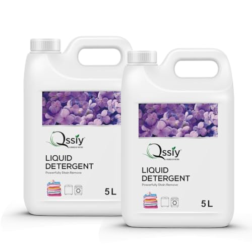 Image of Qssiy Liquid Laundry Detergent, Lavender, Concentrated Stain Remover for Hand and Machine Wash