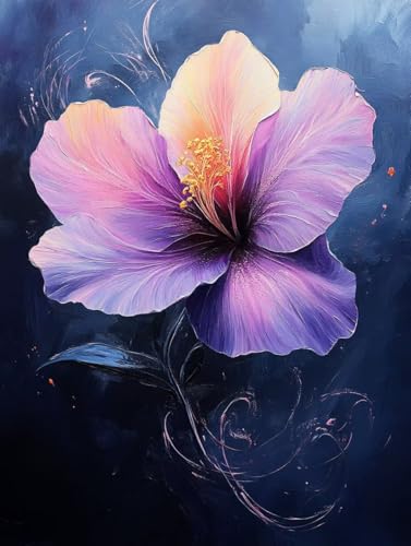 Diamant Complet Kits anti-stress : Initiez-vous à la peinture cristal fleurs 40x55