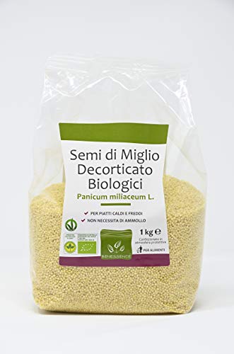 Benessence Graines de Millet décortiquées biologiques 1000 g - Conditionné sous atmosphère protectrice