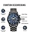 Imagen de BY BENYAR Relojes para Hombre Cronógrafo Indicación de Fecha 50M Reloj de Pulsera Impermeable Reloj de Pulsera clásico para Hombre Relojes analógicos de Cuarzo de Lujo Casual con Correa