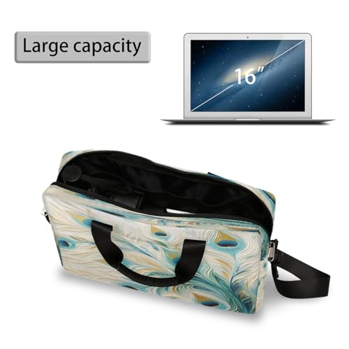 Bolso para portátil con impresión artística y correa 15.7in miniatura 5