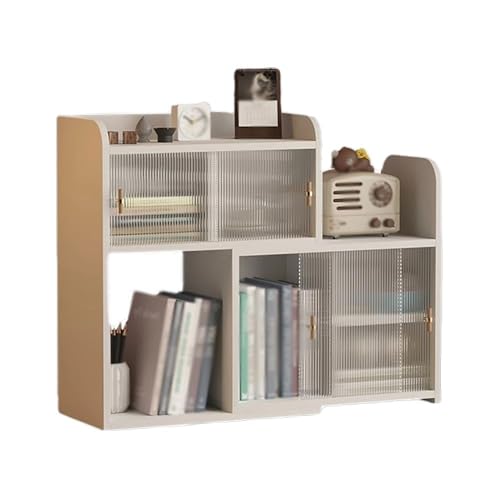 Bibliothèque de bureau blanche pour libérer l'espace de votre table de travail