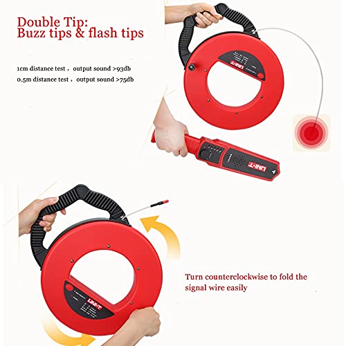 Riiai Pipe Blockage Detector, 30m Pipe Blockage Tester IP67 Waterproof Pipe Blockage Scanner for Detecting Metal Pipe PVC Pipe Water Pipe - Thumbnail 5