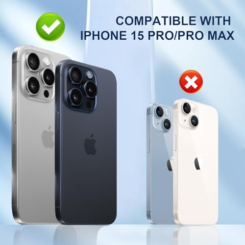 ICARER Bling Camera Lens Protector for iPhone 15 Pro/iPhone 15 Pro Max - Image 3