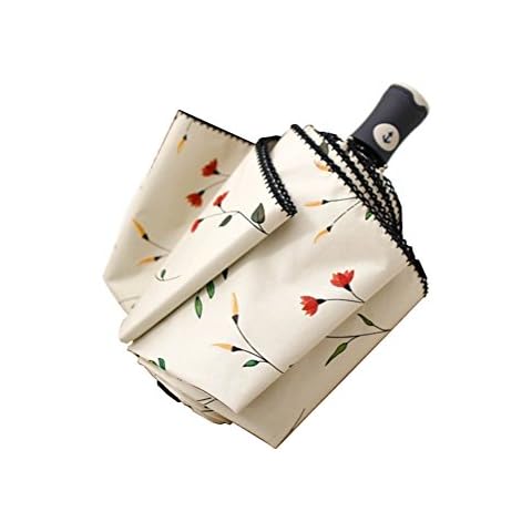 Paraguas plegable automático Begonia Flor de KJLM Cover