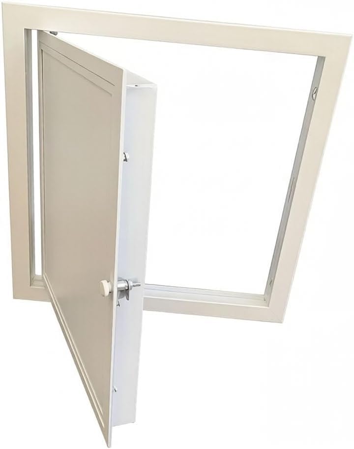 Placa cubierta puerta abatible de servicio para ocultar contadores en salón
