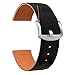 OLLREAR Gummi Uhrenarmband Ersatzarmband Ersatz Kautschuk Armbanduhr Uhrenband 24mm Orange