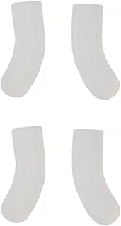 Rubber Silicon Push On Type Nose Pads Buds for Glasses Sunglasses Frames Reading Eye Wear HNP132 (Milk White - 2 Pairs)