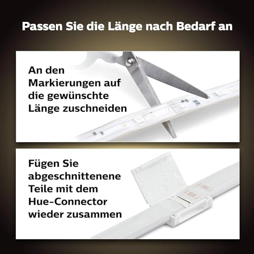 Philips Hue Lightstrip Plus, Basis-Set V4, Ambientebeleuchtung, 2m – Ansicht 3