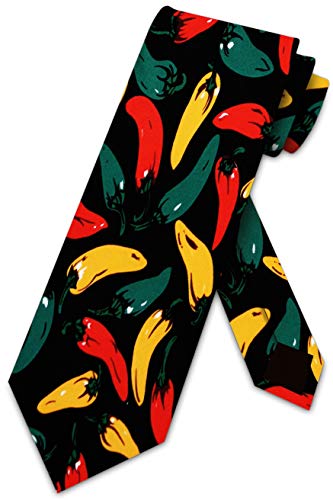 Hot Pepper Ties Chili Peppers Neckties Pepper Tie Mens Neck Tie #TOP22