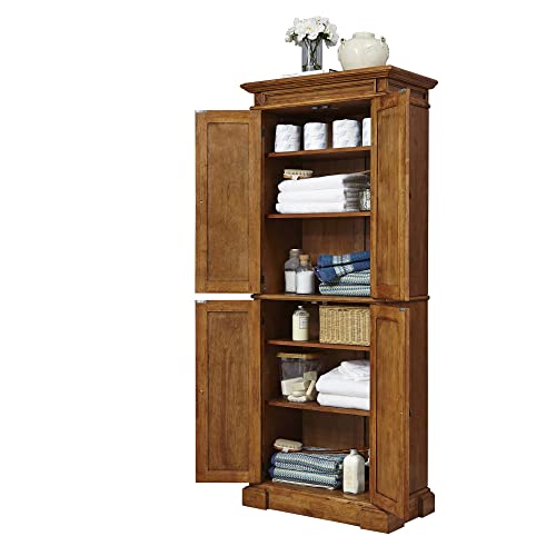 Homestyles 5004-69 Storage Pantry With Drawer And Adjustable Shelves 72 Inches High By 30 Inches Wide Distressed Oak thumb #3