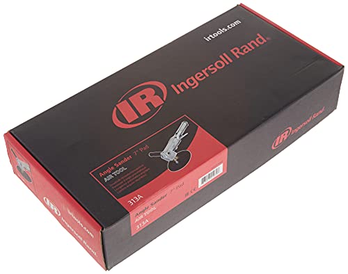 Ingersoll Rand 313A 7” Orbital Angle Pneumatic Sander, Heavy Duty Motor, Lightweight At 4.2 Lbs, Adjustable Speed Up To 5,000 Rpm, Ball Bearing Construction #TOP4