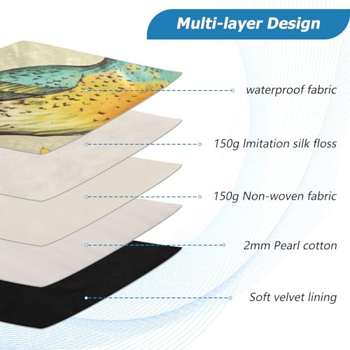 Funda para portátil diseño pintura de pájaro 13-14 pulg miniatura 4