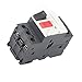 Motor Circuit Breaker Overload Short Circuit Protector, 35mm Rail Mount Motor Circuit Breaker AC690V, Easy Installation, Wide Applications, Motor Circuit Breaker for Motor