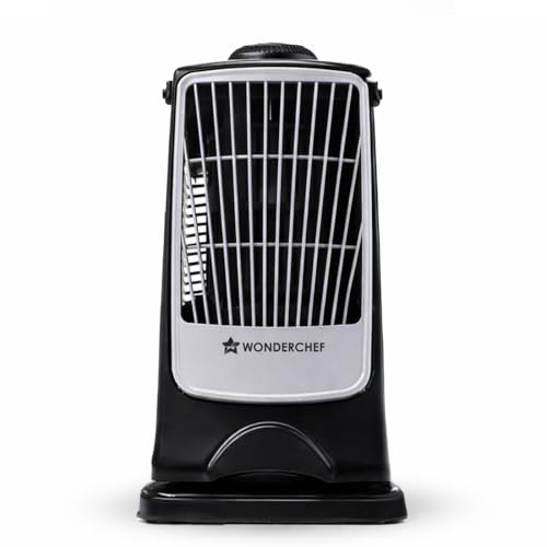 Image of Wonderchef Tornado Portable Fan, For Home and Office Tabletop, 3 Speed Settings, 2kg Mini Portable Fan, Low Power Consumption, Child Safe, 1-Yr Warranty
