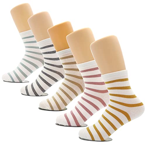 Image of Toddler Baby Girls Boys Socks Animal Pattern Children Ankle Cotton Socks 5 Pairs