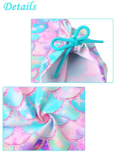 Image of Girls Rash Guard 2 Pieces Bathing Suit UPF50+ Swimsuit with Swimming Skirt Swimwear 2-14Y