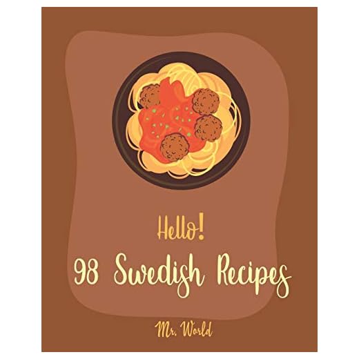 Hello! 98 Swedish Recipes: Best Cuban Cookbook Ever For Beginners [Meatball Cookbook, Kids Pancake Cookbook, Cookie Dough Recipes, Easy Homemade Cookie Cookbook, Meringue Cookie Recipe] [Book 1]
