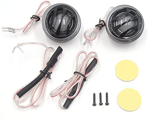 XYWHPGV 2Pcs 150W Power 91Db Round Stereo Audio Dome Tweeter for Auto Car Black Grey(06e34 de562 31c21 2f153 64ea7 da8cc