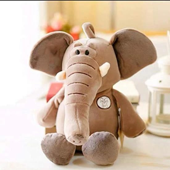 Image of Cute Baby Elephant Soft Toy, Set of 3 Stuffed Pig Ele Animal Figure Teddy Bear Plush Toys for Girls, Boys, Kids, Car Hanging, Birthday Gift - 25 cm