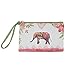 Rantanto Cute Classic Exquisite Canvas Cash Coin Purse, Make Up Bag, Cellphone bag With Handle (BG0003 Lucky Elephant)