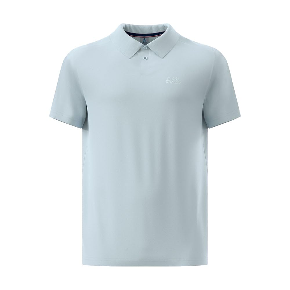 Odlo Herren Essential Solid Polo T-Shirt, Baby Blue, L