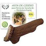 ARTISAN GIFT CO Asta de Ciervo para Perros, Masticables Naturales de Cuernos para Cachorros y Adultos. Talla XXL. Peso Unidad más de 295 gr