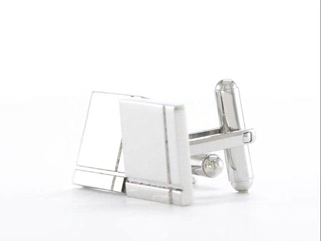 Mancuernillas para hombre acero inoxidable 16mm x 15mm miniatura 6
