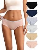 INNERSY Unterwäsche Damen Slips Baumwolle Mehrpack Unterhosen Panty Set Bequeme Höschen 6er Pack (L, Grundlagen)