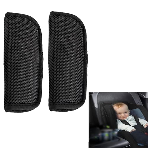 Image of 2 Pack Car Seat Strap Covers,Seat Neck Strap Covers for Car,Universal Seat Belt Covers,Car Seat Straps Shoulder Pads