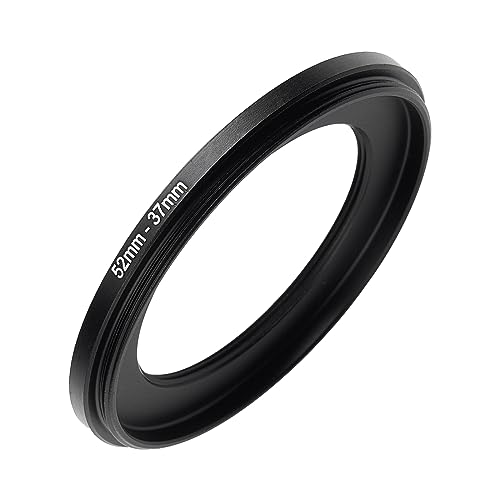 Image of 52mm to 37mm Step-up Adapter Rings Filter Adapter Black Metal Step Down Filter Ring Adapter Compatible with All Brand UV CPL ND Camera Lens Filter Stepping Rings (52mm-37mm)