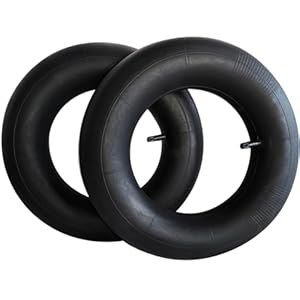 2 Pack 4.80/4.00-8&Quot; Inner Tubes With Tr-13 Straight Valve Stem Replacement For Wheelbarrows,Hand Trucks, Dollies,Mower Tractor Golf Cart Garden Trailer 1